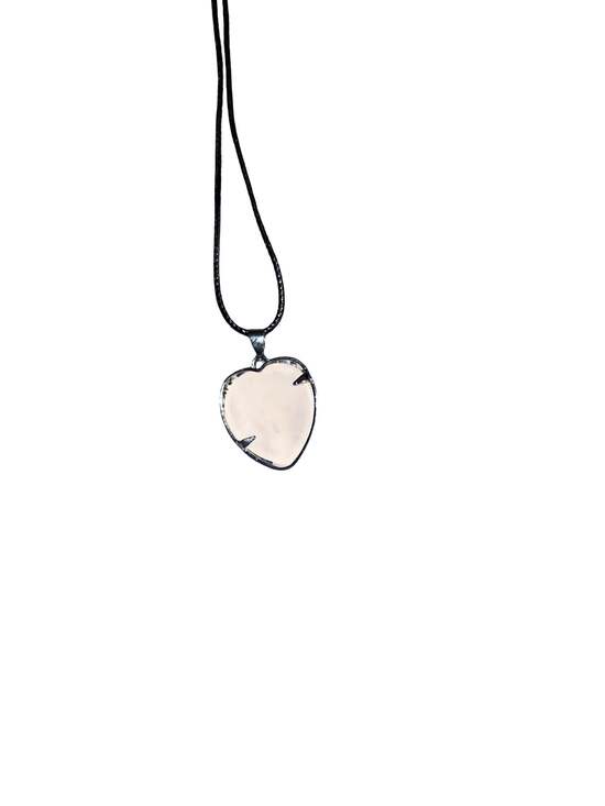 Rose Quartz Heart Tree of Life Pendant Necklace - Picture 3 of 3